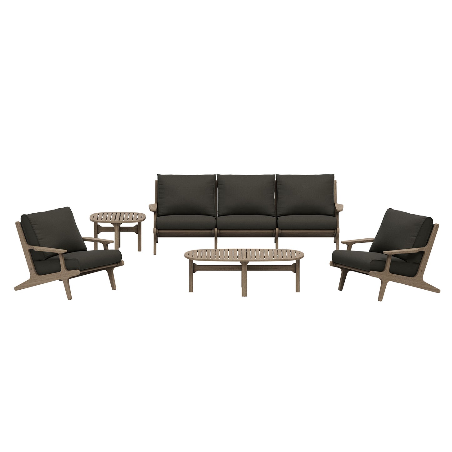 Saratoga 4-Piece Outdoor Patio Teak Wood Furniture Set by Furniture For America