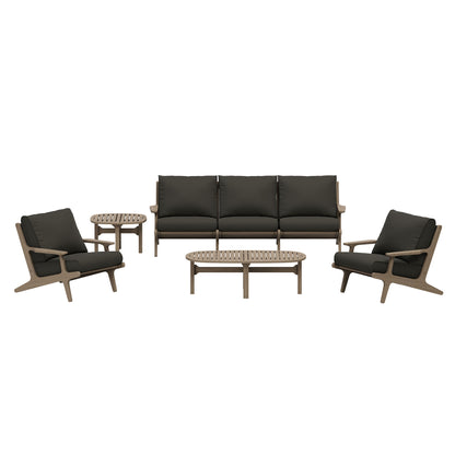 Saratoga 4-Piece Outdoor Patio Teak Wood Furniture Set by Furniture For America