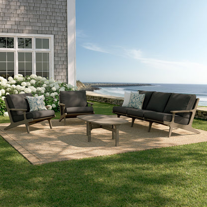 Saratoga 4-Piece Outdoor Patio Teak Wood Furniture Set by Furniture For America