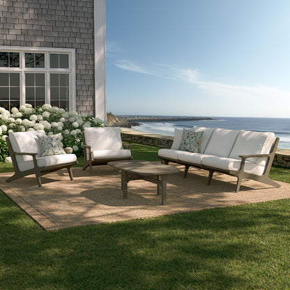 Saratoga 4-Piece Outdoor Patio Teak Wood Furniture Set by Furniture For America