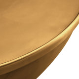 Lila 32 Inch Metal Storage Coffee Table in Burnished Brass