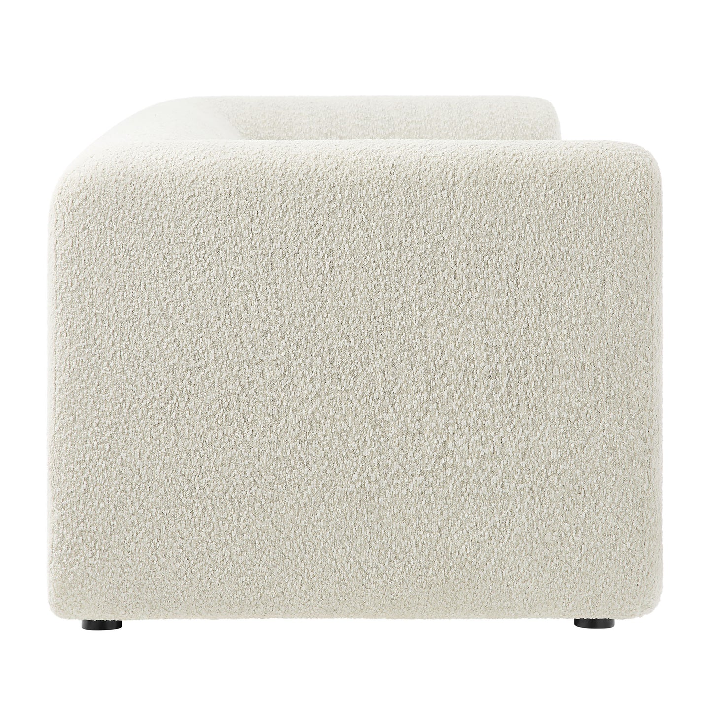 Emrys 89" Boucle Upholstered Sofa in Pearl