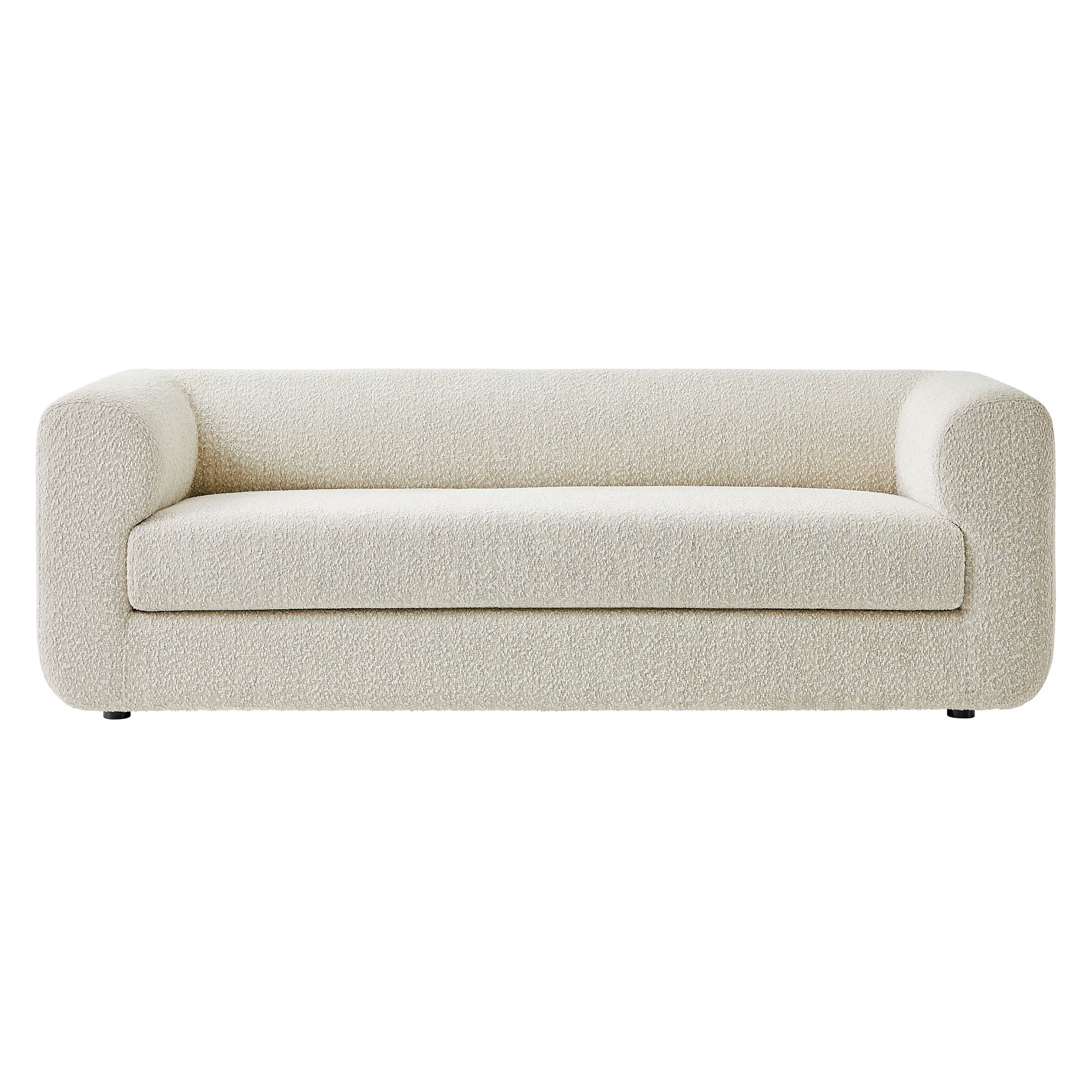 Leif 89" Boucle Upholstered Sofa by Furniture for America