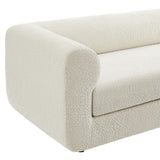 Emrys 89" Boucle Upholstered Sofa in Pearl