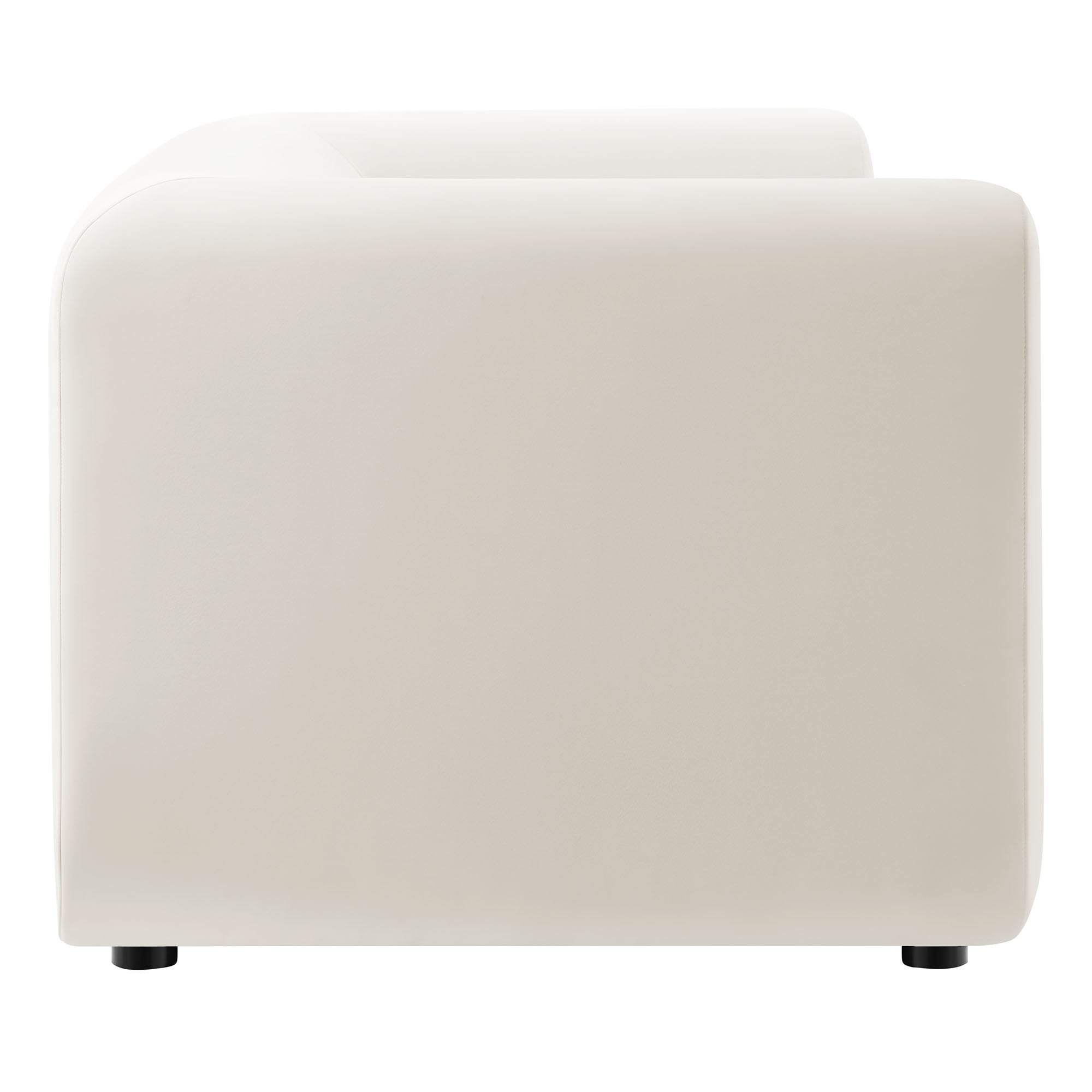 Leif 89" Performance Velvet Upholstered Sofa by Furniture for America