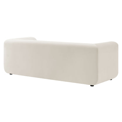Leif 89" Performance Velvet Upholstered Sofa by Furniture for America