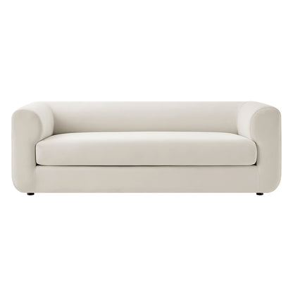 Leif 89" Performance Velvet Upholstered Sofa by Furniture for America