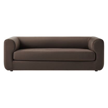 Leif 89" Performance Velvet Upholstered Sofa by Furniture for America