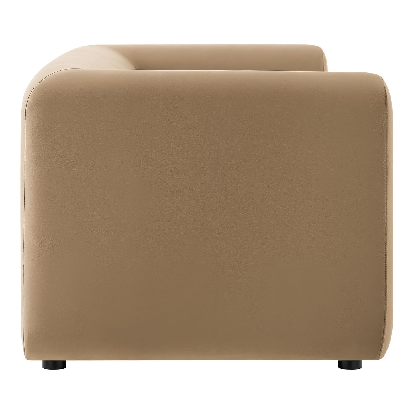 Leif 89" Performance Velvet Upholstered Sofa by Furniture for America