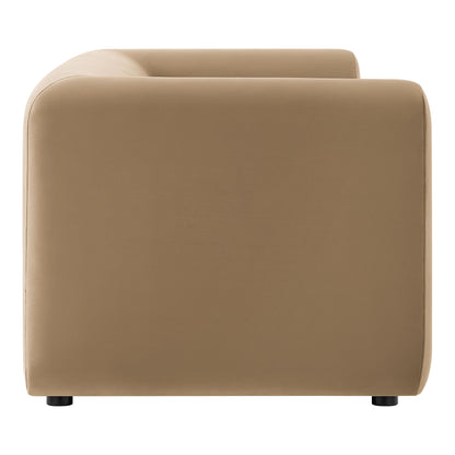 Leif 89" Performance Velvet Upholstered Sofa by Furniture for America