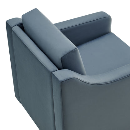 Liora Performance Velvet Armchair by Furniture For America