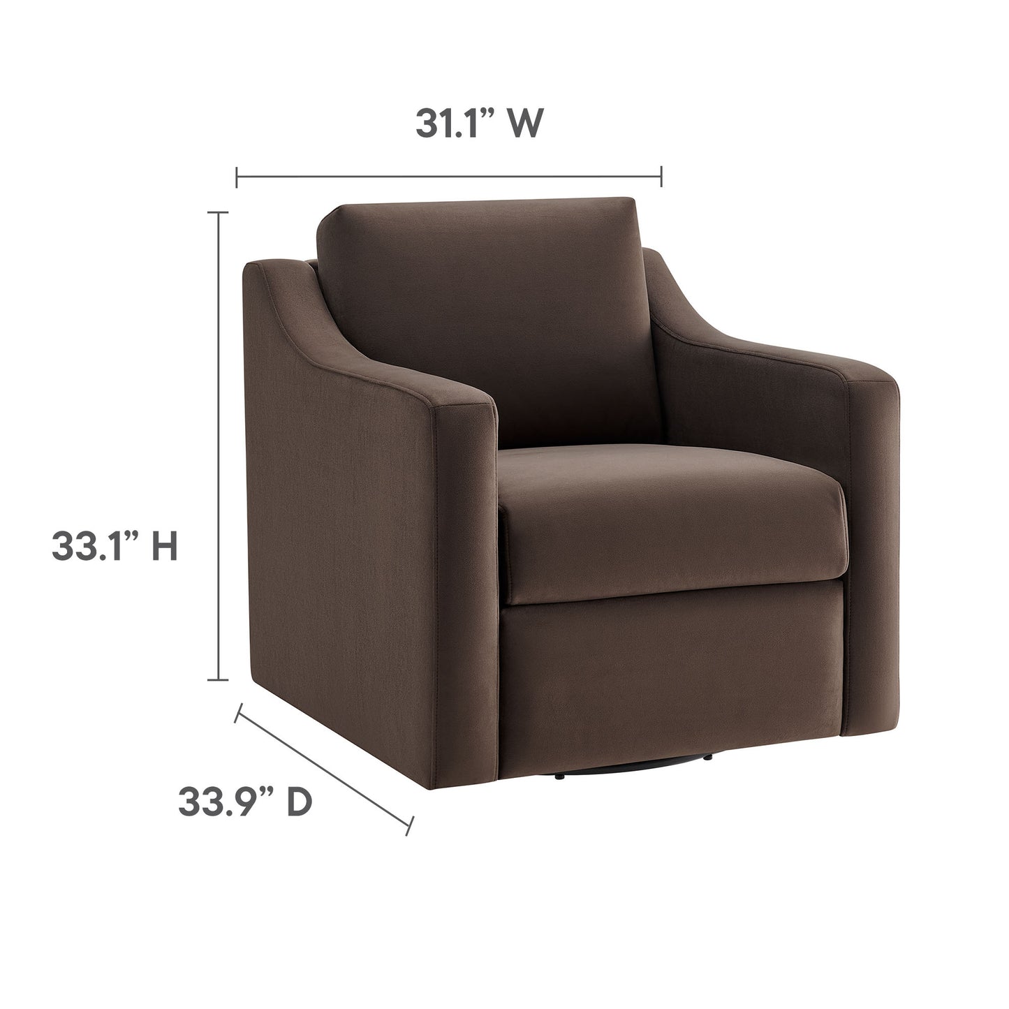 Liora Performance Velvet Armchair by Furniture For America
