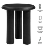 Lochlan Mango Wood Side Table in Black