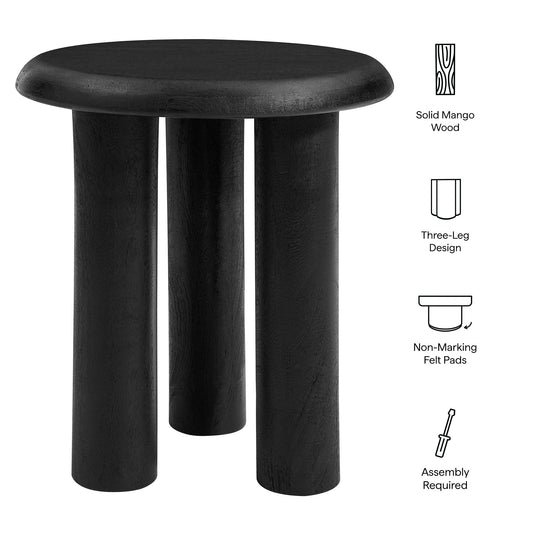 Mavina Mango Wood Side Table by Furniture For America