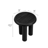 Lochlan Mango Wood Side Table in Black