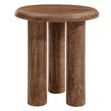 Lochlan Mango Wood Side Table in Walnut