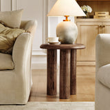 Lochlan Mango Wood Side Table in Walnut
