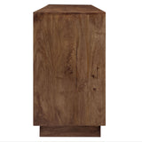 Vadstena 72" Mango Wood Sideboard Cabinet in Walnut