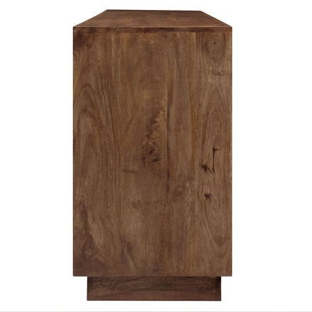 Veda 72" Mango Wood Sideboard Cabinet in Walnut