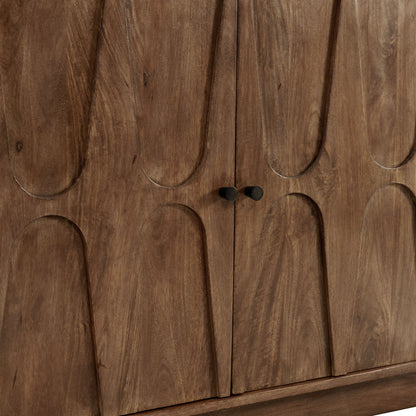 Veda 72" Mango Wood Sideboard Cabinet by Furniture For America