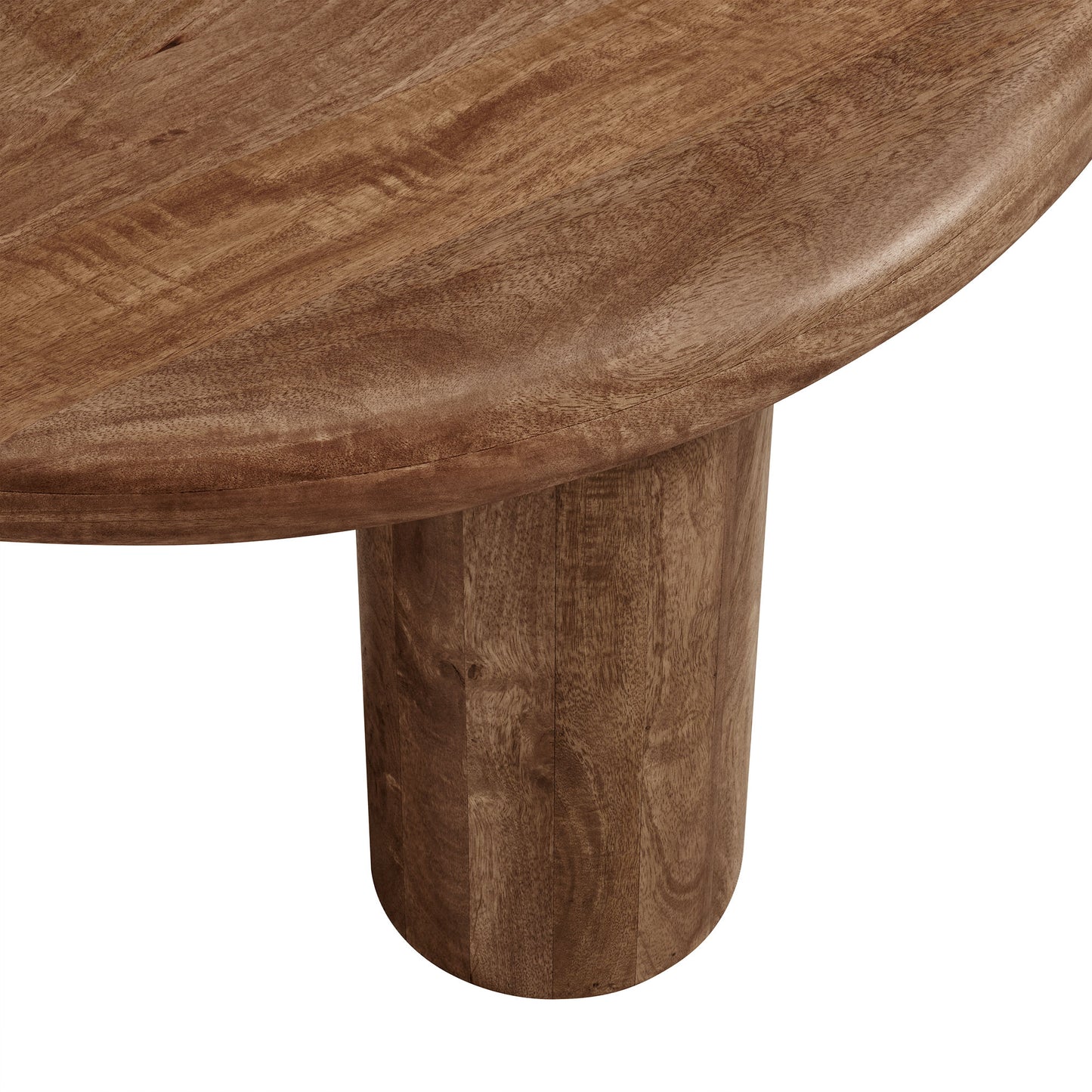 Mavina Round Mango Wood Coffee Table by Furniture For America
