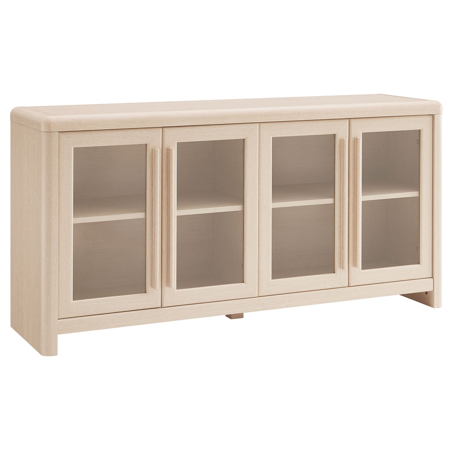 Evren 4-Door Sideboard Storage Display Cabinet by Furniture For America