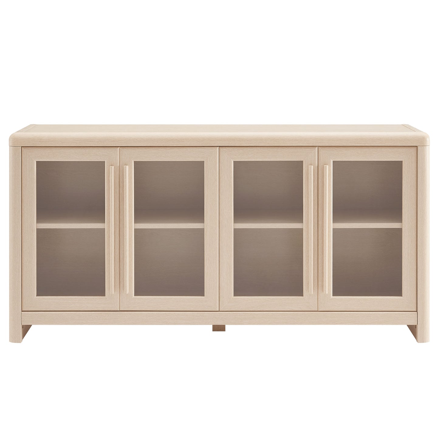 Evren 4-Door Sideboard Storage Display Cabinet by Furniture For America