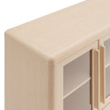 Linnea 4-Door Sideboard Storage Display Cabinet in Ash