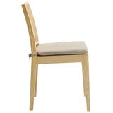 Yucca Wood and Rattan Dining Chair in Natural