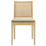 Yucca Wood and Rattan Dining Chair in Natural