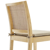 Yucca Wood and Rattan Dining Chair in Natural