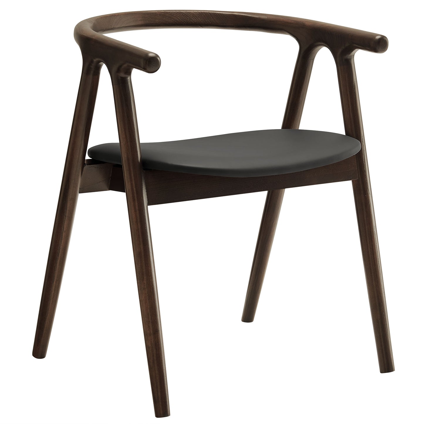 Henry Vegan Leather and Wood Dining Chair by Furniture For America