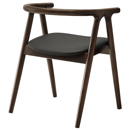 Henry Vegan Leather and Wood Dining Chair by Furniture For America