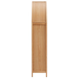 Etesian 79" Tall Wide Rattan Arched Storage Cabinet in Natural