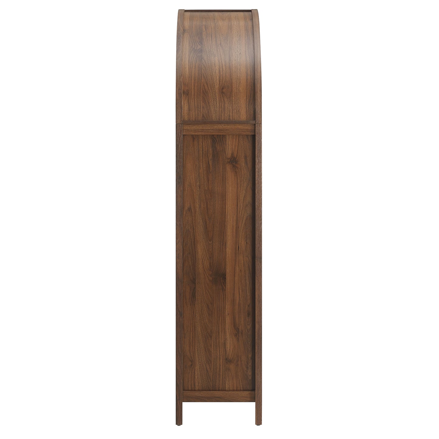 Calista 79" Tall Wide Rattan Arched Storage Cabinet by Furniture For America