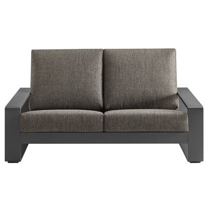 Lirienne Outdoor Patio Aluminum Loveseat by Furniture for America