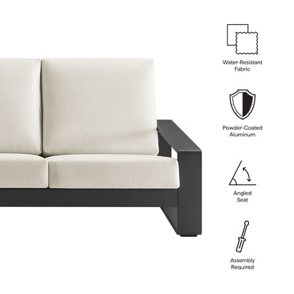 Lirienne Outdoor Patio Aluminum Sofa by Furniture for America