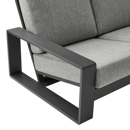 Lirienne Outdoor Patio Aluminum Sofa by Furniture for America