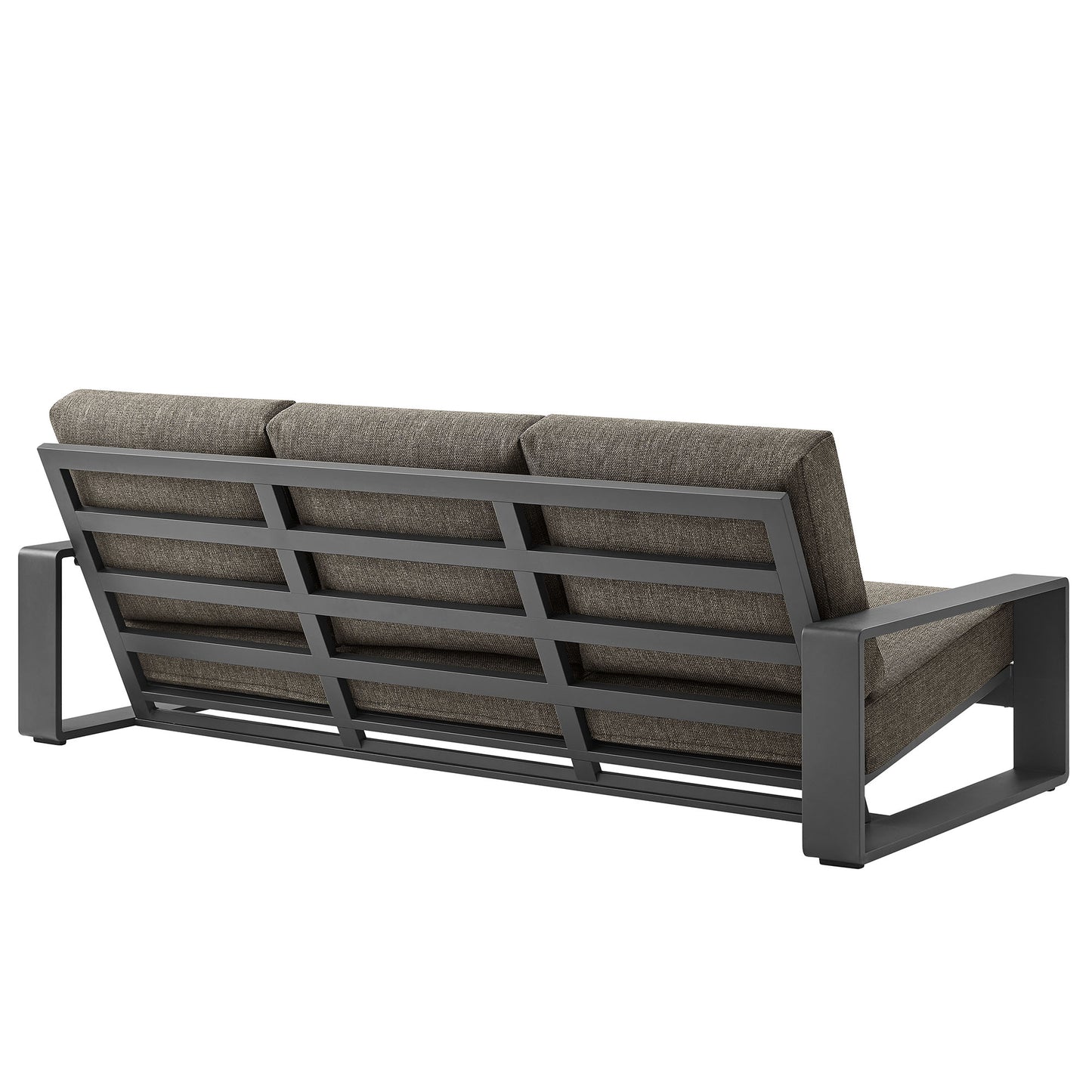 Bramble 2-Piece Outdoor Patio Aluminum Furniture Set in Smoke