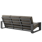 Bramble 4-Piece Outdoor Patio Aluminum Furniture Set in Smoke