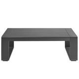 Bramble 4-Piece Outdoor Patio Aluminum Furniture Set in Cream Gray
