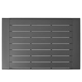 Bramble Outdoor Patio Aluminum Coffee Table in Gray