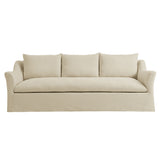 Malbec 92" Linen Blend Slipcovered Sofa in Linen