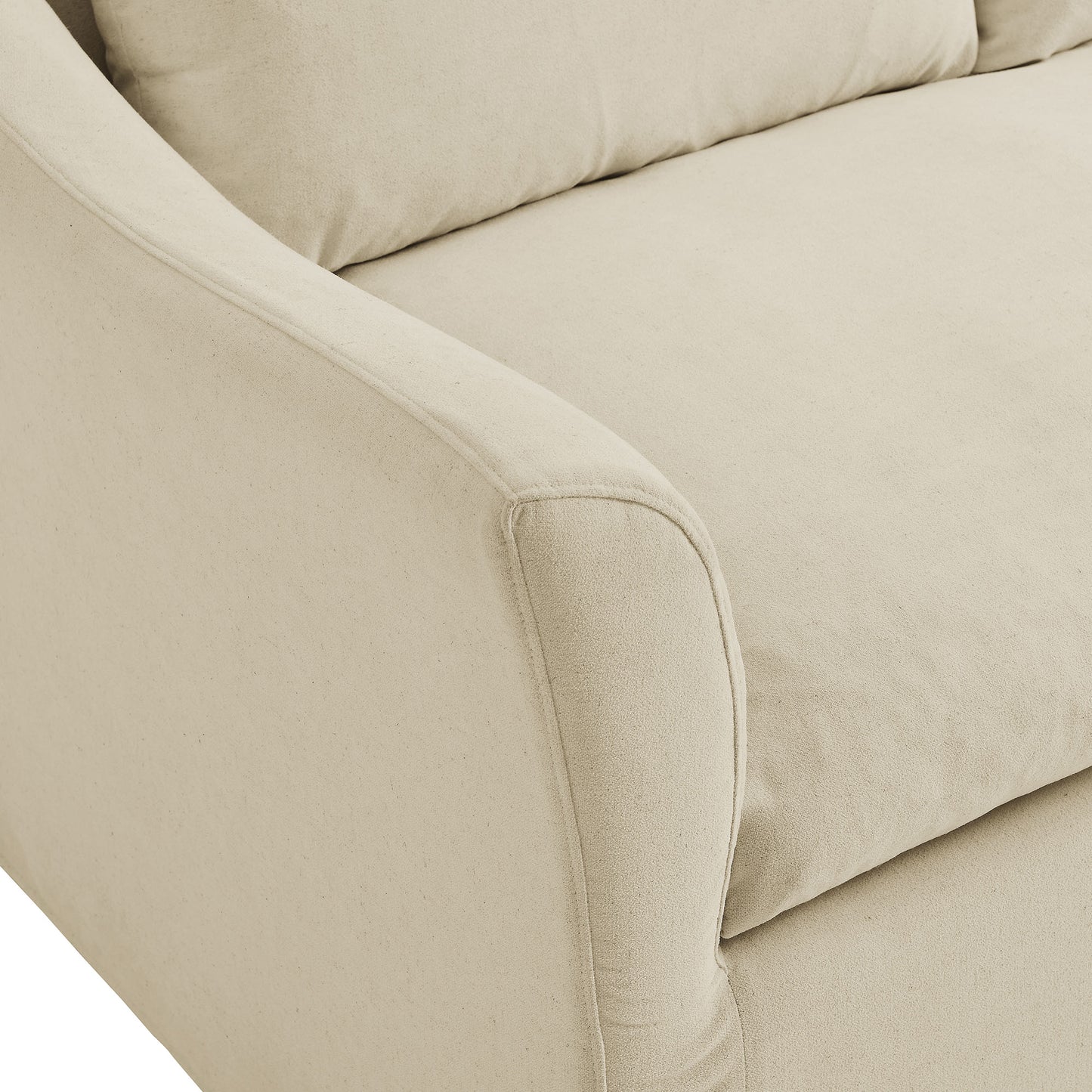 Malbec 92" Linen Blend Slipcovered Sofa in Linen