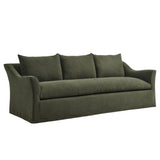 Malbec 92" Linen Blend Slipcovered Sofa in Sage