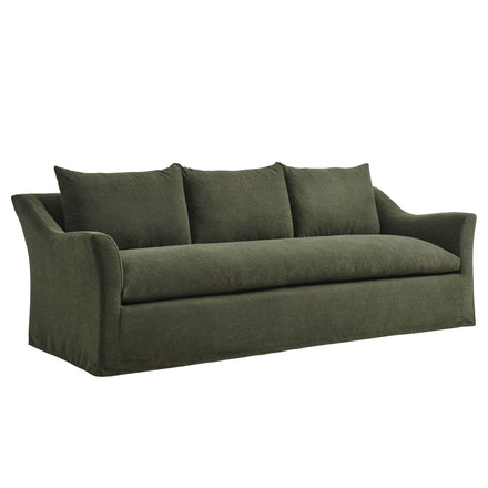 Somerset 92" Linen Blend Slipcovered Sofa in Sage