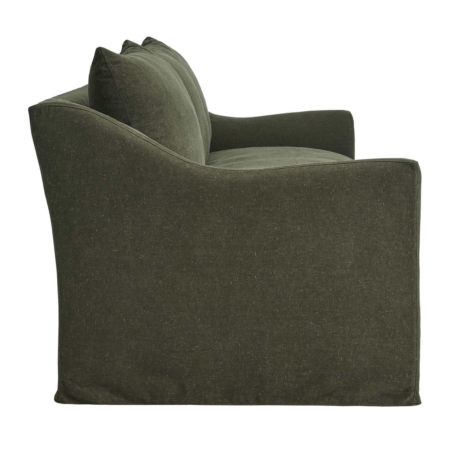 Malbec 92" Linen Blend Slipcovered Sofa in Sage