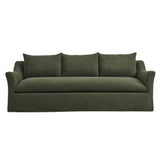 Malbec 92" Linen Blend Slipcovered Sofa in Sage