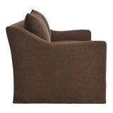 Malbec 70" Linen Blend Slipcovered Loveseat in Cocoa