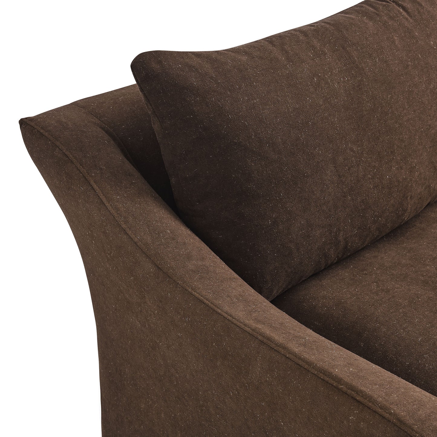 Malbec 70" Linen Blend Slipcovered Loveseat in Cocoa